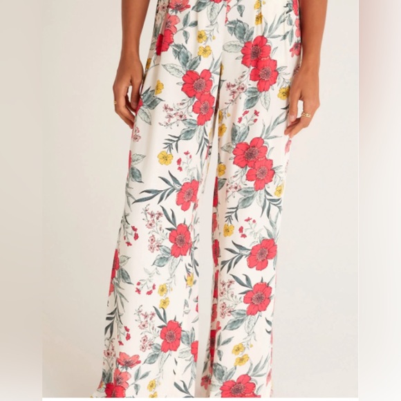 Z Supply Resort | Floral Boardwalk Wide Leg Pants | Small - Picture 1 of 6